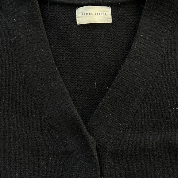 James Street Co, Oversized Wool Black Cardigan - Picture 4 of 4